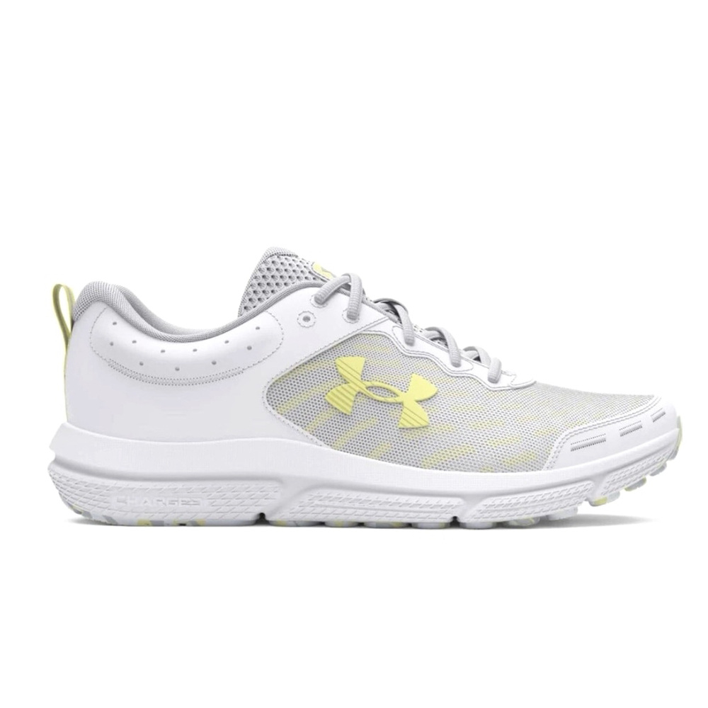 Under Armour Women's Size 6 UA Charged Assert 10 White Running Shoes 3026179-110
